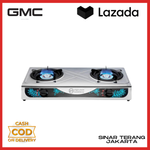 Kompor Gas GMC 2 Tungku Model  212 /Steinles  Api biru SNI Garansi Resmi GMC / Kompor /kompor Gas