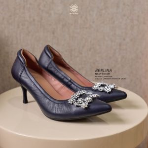 Shoowy รองเท้าหนังแกะ รุ่น Berlina Navy color (สีกรมท่า)