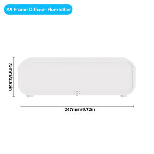 2025Humidifier Flame Aromatherapy Diffuser Can Add Essential Oils 7 Colours Flame Diffuser Timing Protection USB Desktop Humidifier