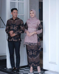 COUPLE KEBAYA PAYET BRUKAT MODERN BAJU WISUDA TUNANGAN KEMEJA BATIK KONDANGAN TANIA