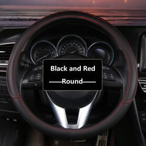 Universal Car steering wheel PU leather coverDiameter 38cm non-slip wear-resistant cover Tahan lama