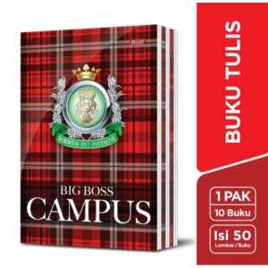 Buku tulis CAMPUS BIG BOSS ECER isi 50.Lembar/ 1.pak 10.Buku isi 5.BUKU