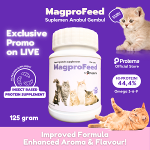 MAGPROFEED - VITAMIN SUPLEMEN KUCING 125GR | PENGGEMBUL ANABUL BULU PANJANG CEGAH KERONTOKAN MENAMBAH NAFSU MAKAN