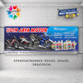 Spanduk Banner MMT Bengkel Motor Service Motor Variasi Modif Motor Cuci Steam Motor Dan Mobil. 