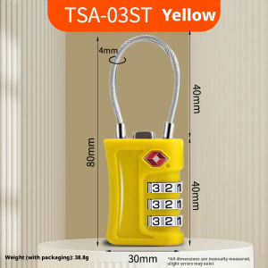 Combination Lock TSA Approved 3 Digit Code For Luggage Travel Suitcase Bag Backpack Padlock