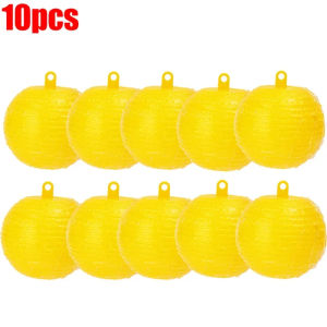 Dizoey 10PCS Ball Fruit Fly Catcher Pest Control Sticky Traps 8cm Wasp Bee Insect Trap Gnat Traps For Indoor Outdoor Kitchen Plants