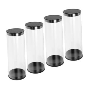 4pcs rõ ràng Golf Bóng container xách tay bóng trường hợp ống nhựa với mũ hiển thị nhỏ ống golf tổ chức