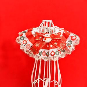 ZYJC Adjustable Pet Drool Bandana Washable Soft Material Dog Bib Scarf Cat Triangle Scarf Christmas Holiday