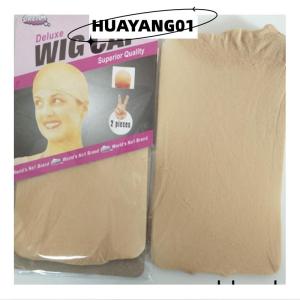 HUAYANG01 [2023 new HOT FASHION] High quality wig cap lined with mesh black ladies real hair lace forehead wig