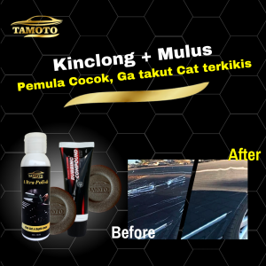 Tamoto Polish - Pengkilap / poles body mobil motor & penghilang baret lecet goresan mobil. Rubbing Compound / kompon