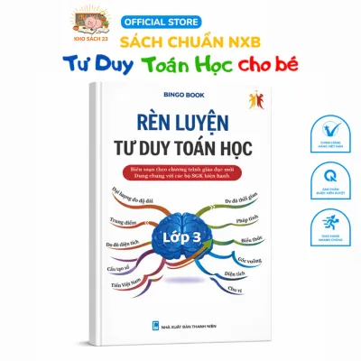 Sách - Rèn Luyện Tư Duy Toán Học Lớp 3 - Kích Thích Hứng Thú Học Tập Rèn Luyện Tư Duy Sáng Tạo - NXB Dân Trí