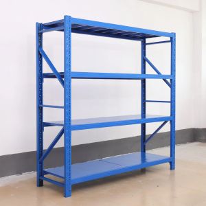 WAREHOUSE RACK RAK BESI SIKU LUBANG RAK GUDANG RAK DISPLAY ADJUSTABLE TMPAT PENYIMPANAN SERBAGUNA 4 SUSUN