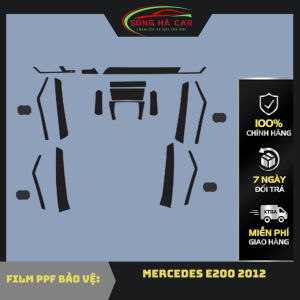 Mercedes E200 2012: Full bộ tặng dán hõm Dán PPF bảo vệ Full nội thất chống xước và luôn bóng đẹp