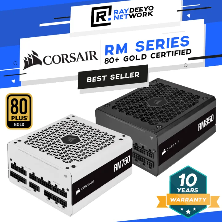 Corsair RM650 / RM750 / RM850 750W / 850W GOLD Full Modular ATX PSU Power Supply Unit [80 Plus Gold Certified]