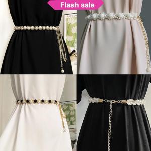 Flash Sale Elegant Women Belt Waist Chain Elastic Buckle Chain Belt Female Clothing Accessories