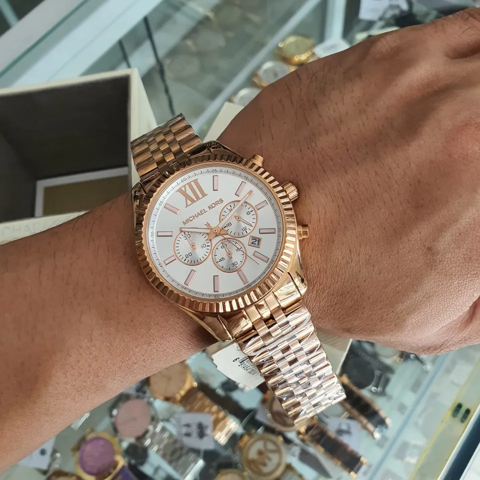 Mk lexington best sale rose gold