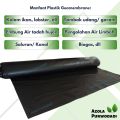 Plastik HDPE Geomembran 200 Micron (Lebar 4 meter) Bahan Impor untuk kolam / tambak. 