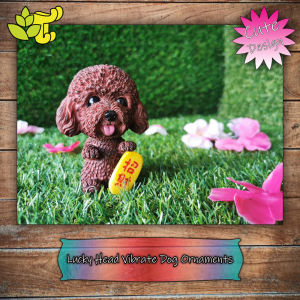 [D97] Lucky Head Vibrate Dog Ornaments A Realistic Very Cute Design And Handy Ornaments Is Popular(招財) In Decoration Head Can Vibrate Place On Your Lucky Locate