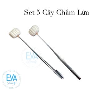 Set 5 Cây Bông Mồi Lửa Giác Hơi / Phụ Kiện Que Đốt - Cây Rọi - Cây Châm Lửa - Dùng Cho Cốc Giác Hơi Thuỷ Tinh