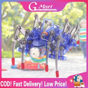 1pc Hot Sale Creative Educational Creative High-tech Small Experiment Set Electric Solar DIY Puzzle Spider Robot Kids Toys Spider-Robot