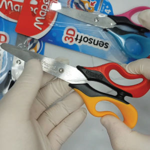 Maped Sensoft 3D Scissors 13CM with Soft Comfortable Handle & Stainless Steel Blades