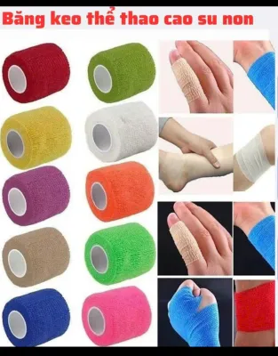 Băng thể thao cao su non loại 1 Quấn cổ chân đầu gối cổ tay giúp giảm chấn thương khi chơi thể thao