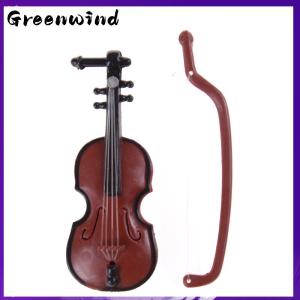 【Greenwind】 1:12 dollhouse Miniature ไวโอลินเครื่องดนตรีคอลเลกชัน DIY Decor ของขวัญ