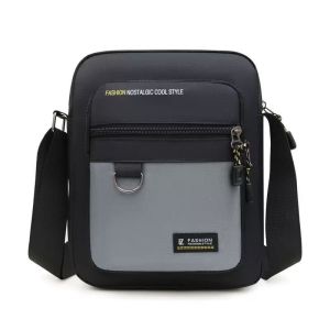 Mens Casual Sling Bag Classic Fashion Shoulder Bag Waterproof Crossbody Oxford Messenger Bag Nylon