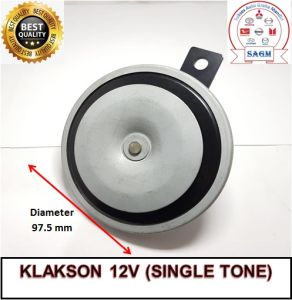 KLAKSON KLEKSON HORN DISC DISK BULAT MOBIL MOTOR 12V SINGLE