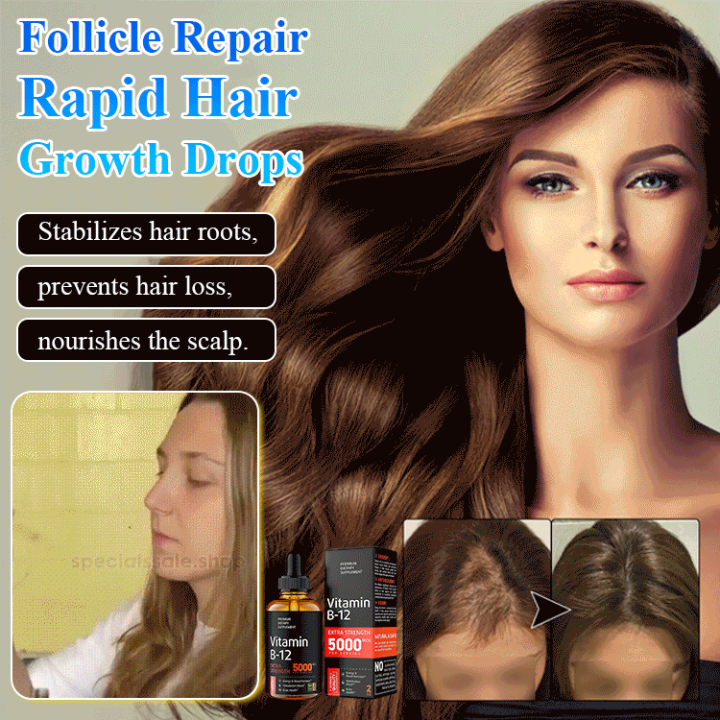 Vitamin B12 Drops Rapid Hair Regrowth Follicle Repair Vitamin Drops