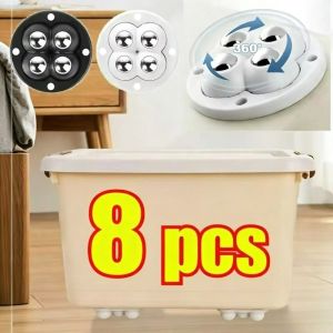 Self-Adhesive Mini Swivel Casters - for Kitchen Applianc - 360° Rotatable Wheels - Furniture Moving Table Leg Pads - Heavy-Duty Double Ball Bearings