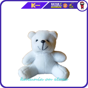 Boneka Teddy Bear Beruang Kecil Mini Lembut Bucket Ukuran 15cm Bahan Full Velboa isi silicon