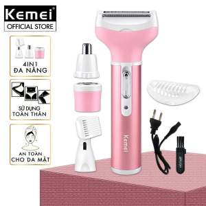 Máy Cạo Lông Toàn Thân Kemei KM-6637 4 Trong 1 Đa Năng Tiện Dụng