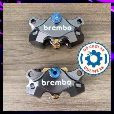 Heo Dầu BRCMB@ 2piston đối xứng (MÀU XÁM CHUỘT) + Pát Trước CNC gắn thông dụng cho Tất Cả các dòng xe KL021ADF