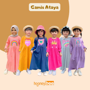 Gamis Kaos Anak Ataya Hooneybee Mix Warna 2 10 Tahun