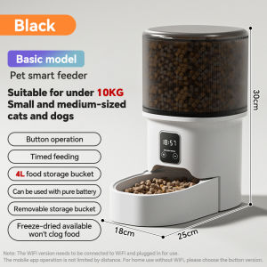 【COD】4L Smart Automatic Pet Feeder WiFi APP Control Camera Bowl 4L Cat Dog Food Dispenser