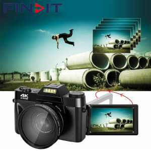 FINDIT MALL Digital Camera 48MP 4K Camera Vlogging Camera for YouTube 30FPS WIFI 16X Zoom Video Camera Camcorder New Recording Camera