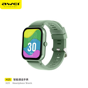 Awei H25 Sport Fitness Smart Watch  1.83" Touch Control Screen Outdoor Watch Skin Friendly Silicone Watch 100+Sport Mode IPX67 Waterproof Magnetic Charging Sport Watch Health Monitoring