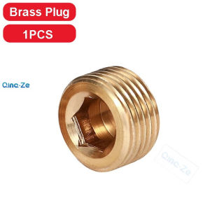 WH Ready Stock Copper 1/8" 1/4" 3/8" 1/2" 3/4" Male Thread Brass Pipe Hex Head End Cap Plug Fitting Coupler Connector Adapter Hexagon Socket Plugs