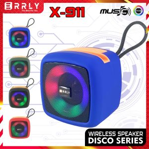 ERRLY Speaker Mini Bluetooth 5.3 X911 Wireleess Portable Led RGB Multimedia
