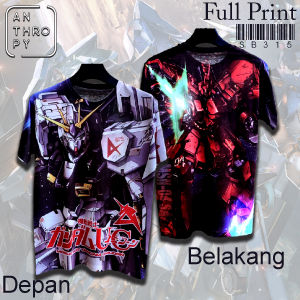Kaos Distro Sablon Full Print SB315 Pria Oblong Baju Atasan Lengan Pendek Dewasa