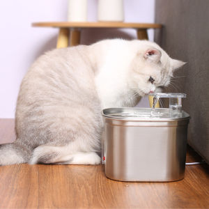 Fountain Automatic Stainless Steel Pet Fountains Water Dispenser Ultra Quiet Pump Water Foutain For Multiple Pets 304stainless Steel Filtered Drinking Water Machine Pet Water Dispenser Smart Water Dispenser For Dog 304 Stainless Steel Cat Water Fountain O