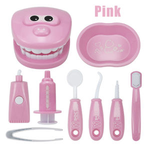 9Pcs Dental Kit Toy Dentistry Toys Role Play Dentist Check Teeth Educational Kids Toys Simulation Doctors Set for Boy Girls Gift Children Montessori Toys Parent-child Interaction for Girl Boy Dentist Check Teeth Model Doctors Role Play Baby Montessori Toy