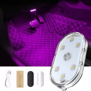 Đèn LED Mini Không Dây Cảm Ứng Ánh Sáng Cao Sạc USB Gắn Trần Xe Hơi-HAUSE