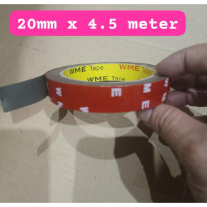 LEM BOLAK BALIK DOUBLE TAPE ISOLASI BOLAK BALIK  MODEL 3M MERAH 0.8MM X 33M KWALITAS GARANSI