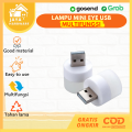 Lampu LED USB Mini / Kecil Bulat | Lampu Bohlam Portable Penerang / Penerangan Kamar Tidur | Lampu Emergency Lamp Darurat Mati Lampu | Lampu Meja Belajar Baca Buku Outdoor Camping Travel Model Tempel Terang Kecil Minimalis Aesthetic Serbaguna Multifungsi. 