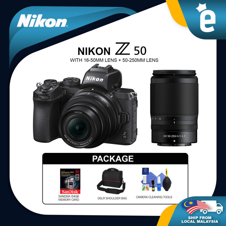 Nikon Z50 / Z 50 Mirrorless Digital Camera with 1650mm & 50250mm Lens