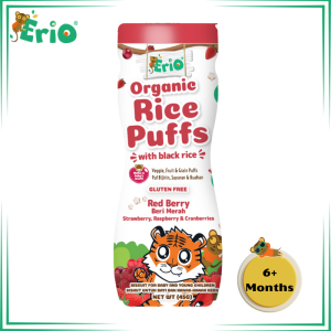 Erio Organic Black Rice Puffs - Red Berry 45g