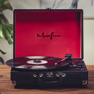 【Local seller +COD】Classic Vinyl Record Player Portable Suitcase Gramophone with Speaker and Bluetooth Retro Turntable Music Player Vintage LP Phonograph Built-in Speaker Vinyl Player