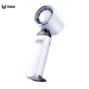 Compact Handheld Fan with LED Digital Screen Adjustable Speed Lightweight Electric Fan for Home and Office